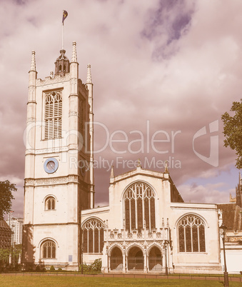 Retro looking St Margaret Church in London