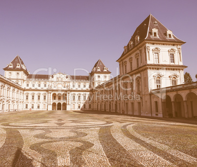 Retro looking Castello del Valentino in Turin