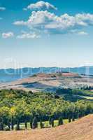 Fields in Tuscany