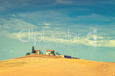 Fields in Tuscany