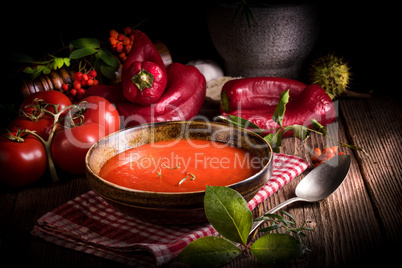 Rustic tomato soup