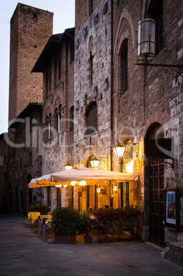 City of medieval caffe