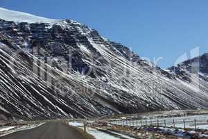 Ring road in Iceland, spring