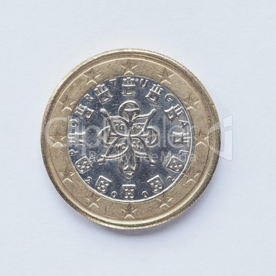 Portuguese 1 Euro coin