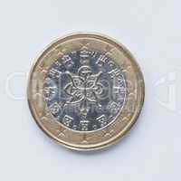 Portuguese 1 Euro coin