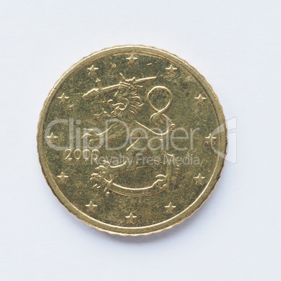 Finnish 50 cent coin