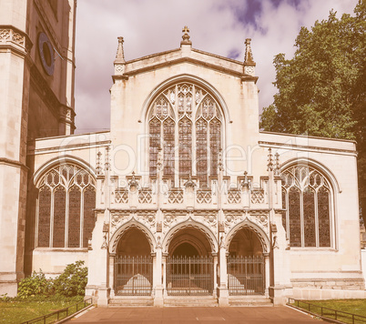 Retro looking St Margaret Church in London