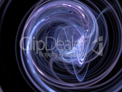 Digital Fractal on Black
