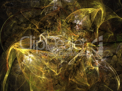 Digital Fractal on Black