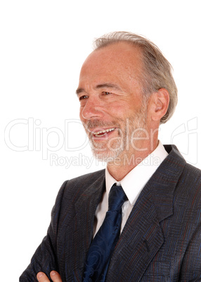 Portrait of middle age man in suit.