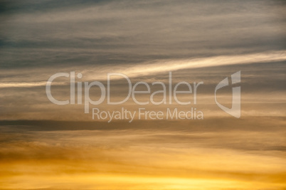 Abstract background of sunset horizontal clouds