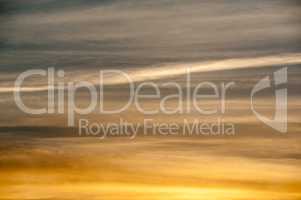 Abstract background of sunset horizontal clouds