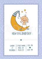 baby boy shower card