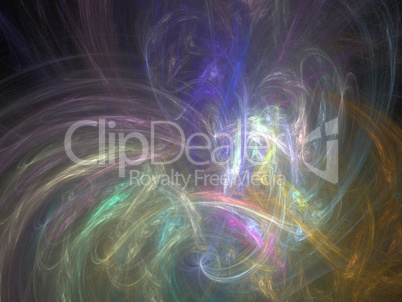 Digital Fractal on Black