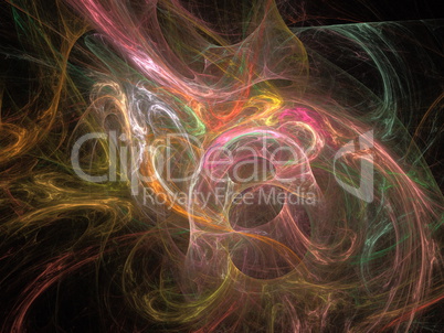 Digital Fractal on Black Digital Fractal on Black