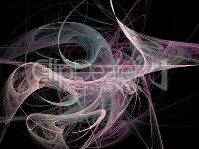 Digital Fractal on Black Digital Fractal on Black