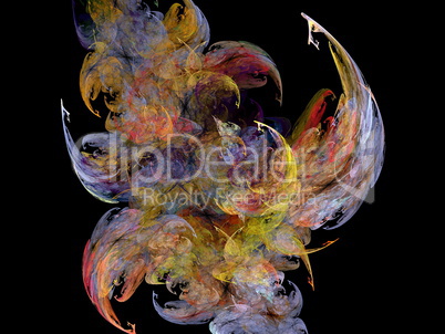 Digital Fractal on Black