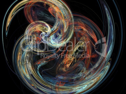 Digital Fractal on Black Digital Fractal on Black