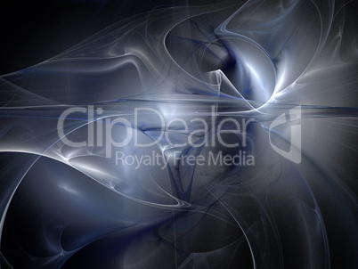 Digital Fractal on Black Digital Fractal on Black