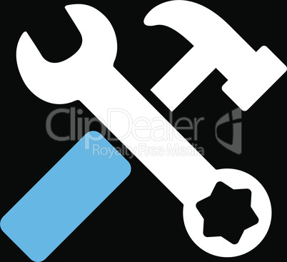 bg-Black Bicolor Blue-White--hammer and wrench v6.eps