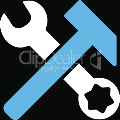 bg-Black Bicolor Blue-White--hammer and wrench v7.eps