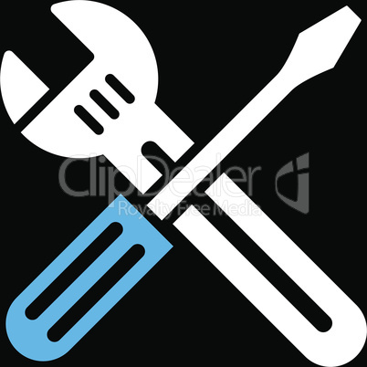 bg-Black Bicolor Blue-White--Spanner and screwdriver.eps