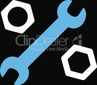 bg-Black Bicolor Blue-White--wrench and nuts.eps