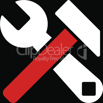 bg-Black Bicolor Red-White--hammer and wrench.eps