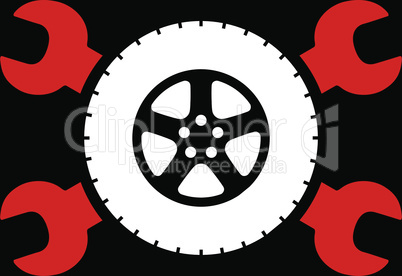 bg-Black Bicolor Red-White--tire service.eps