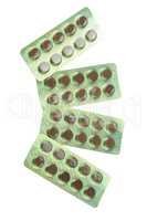 Many Tablets in Blister Isolated