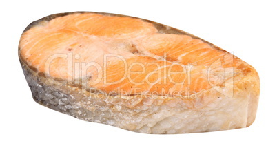 Steak of Salmon Isolated