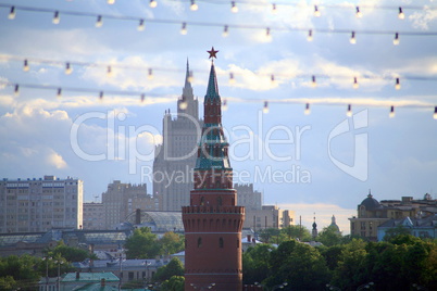 kremlin in cityscape