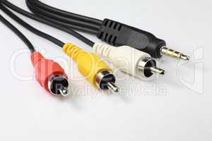 audio video cord plug-and-sockets