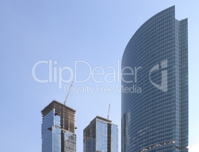 skyscraper develop on sky background