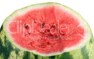 one cutted watermelon isolated
