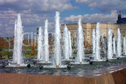fountain on street