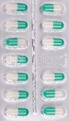 Many Tablets in Blister Isolated