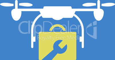 bg-Blue Bicolor Yellow-White--service drone.eps