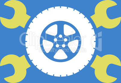 bg-Blue Bicolor Yellow-White--tire service.eps