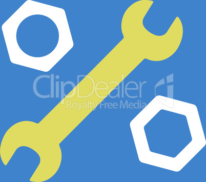 bg-Blue Bicolor Yellow-White--wrench and nuts.eps