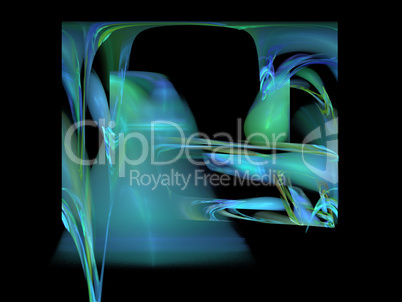 Digital Fractal on Black Digital Fractal on Black