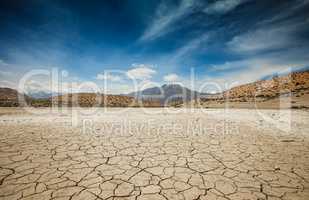 Dry Dhankar lake