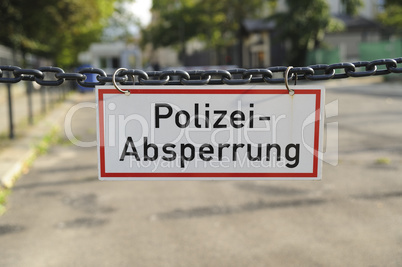police barrier
