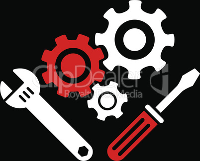 bg-Black Bicolor Red-White--mechanics tools.eps