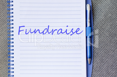 Fundraise text concept