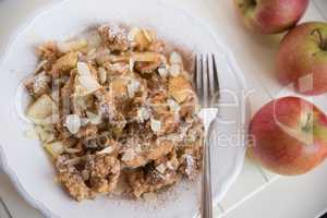 Kaiserschmarrn mit Äpfel