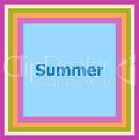 word Summer on abstract background