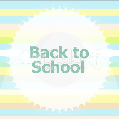 back to school. Design elements, abstract background, education concept