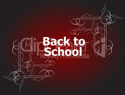 back to school calligraphic designs, retro style elements, typographic and education concept