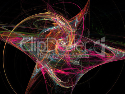 Digital Fractal on Black Digital Fractal on Black